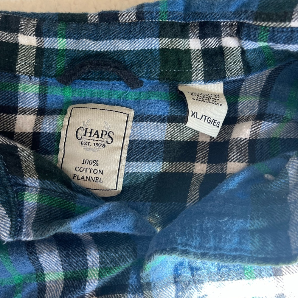 Chaps cotton flannel.